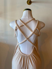 CREAM Grecian Dress
