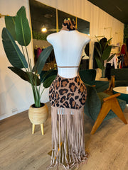 Animal Fringe Dress
