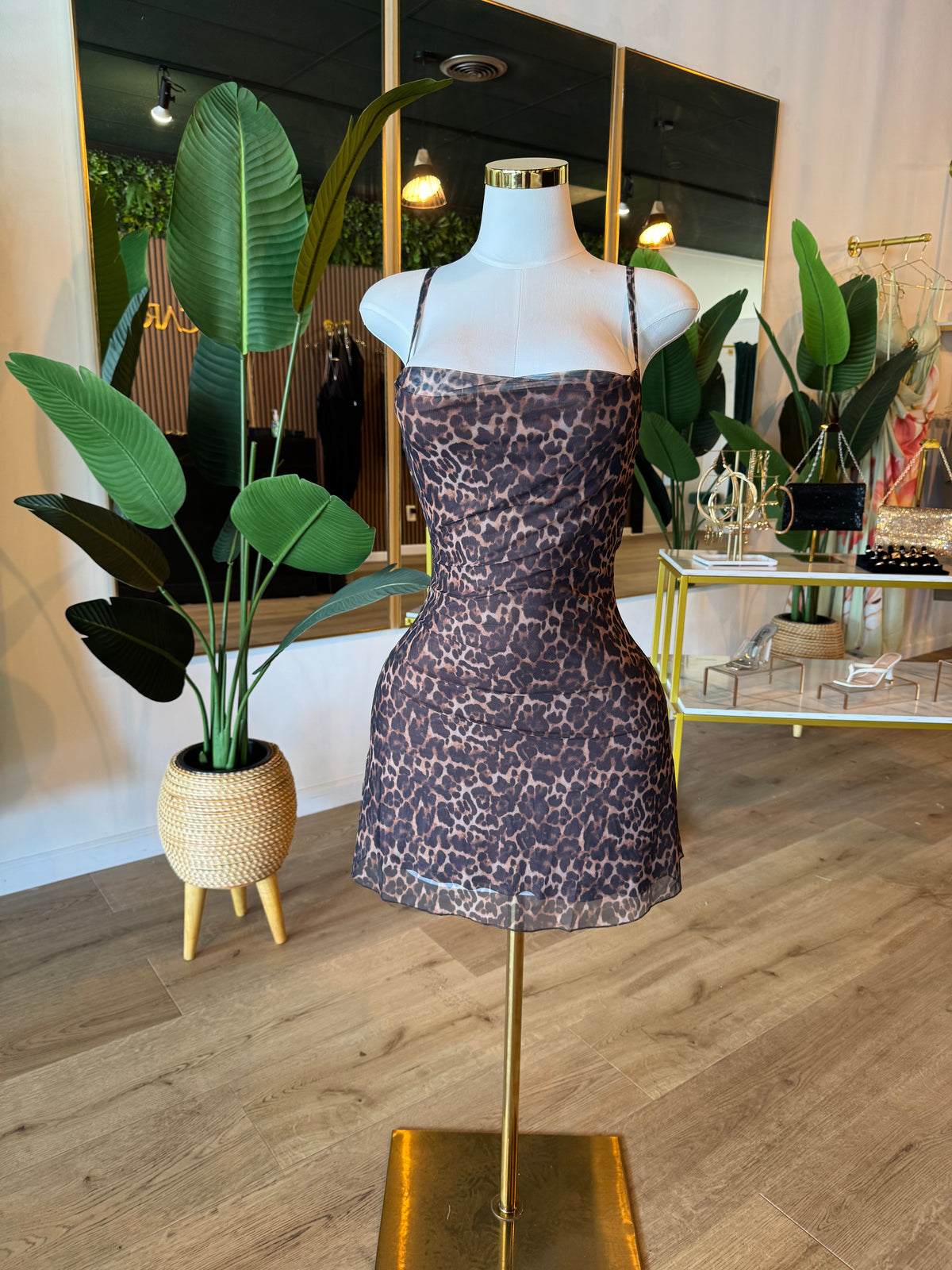 Mini Leopard Print dress