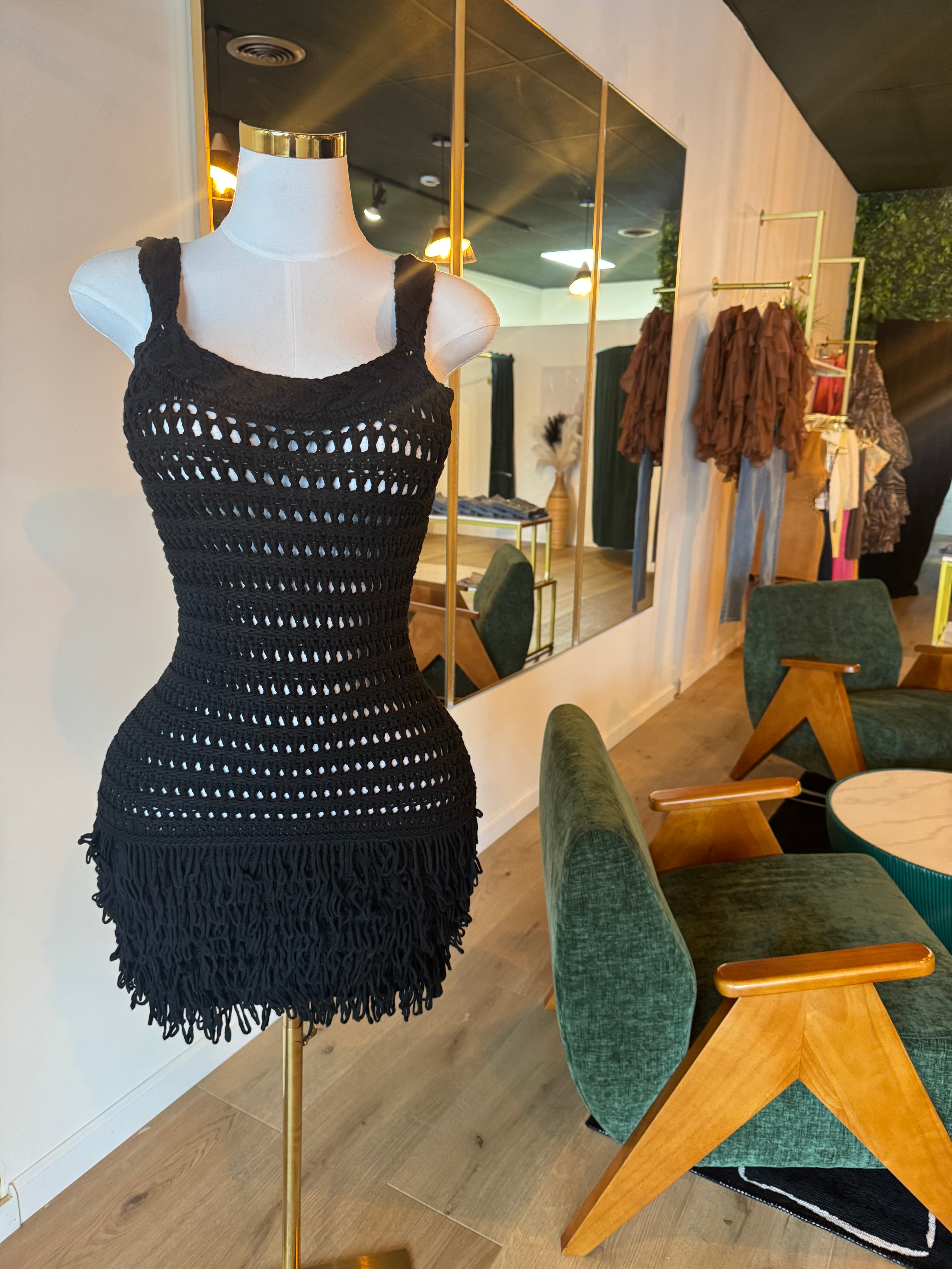 Black Knit Dress