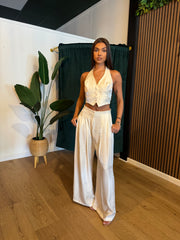 Silky Pants Set