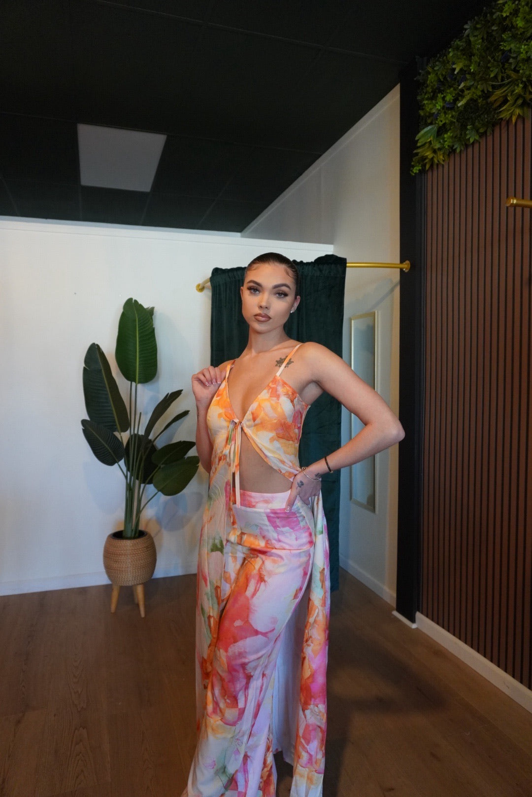 Flowy Flower Pants Set