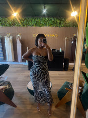 Zebra Maxi Dress