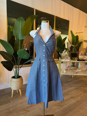 Jean Backless Dress