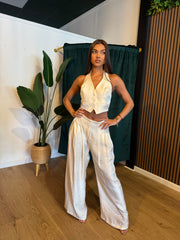 Silky Pants Set