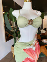 Green Slip Dress